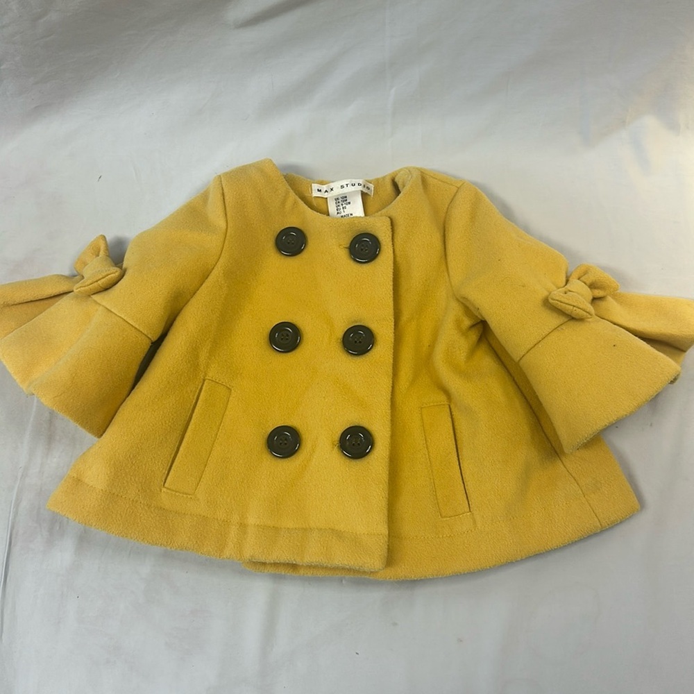 ⭐️ Max Studio - Toddler/Baby Pea Coat. Size 12 months